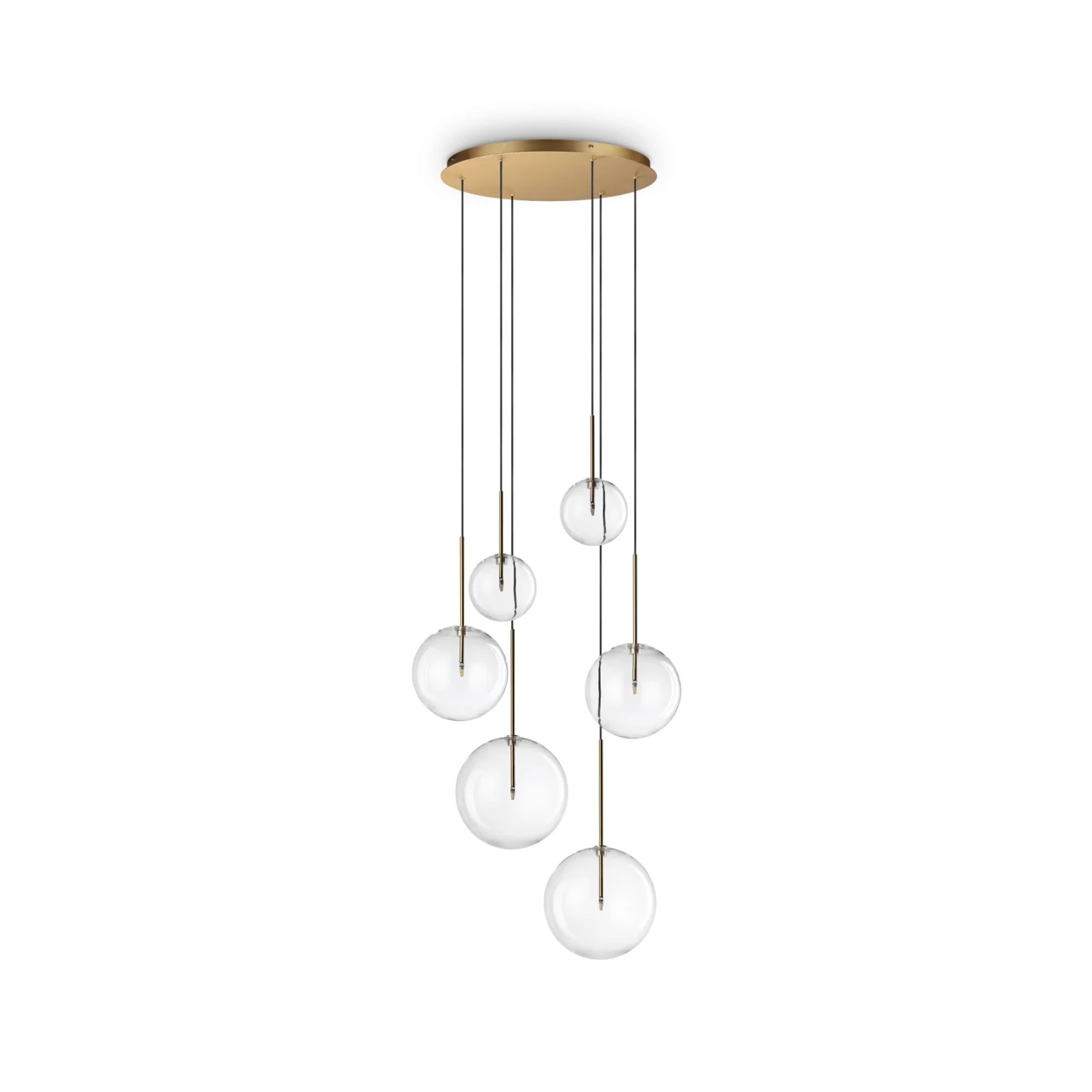Equinoxe SP6 - Ideal Lux - lampa wisząca – kolor Mosiądz (nr kat. 317243)