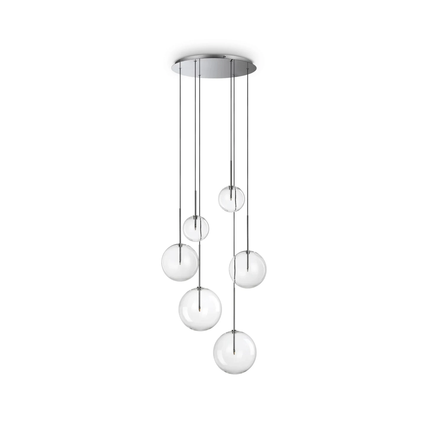 Equinoxe SP6 - Ideal Lux - lampa wisząca – kolor Chrom (nr kat. 317250)