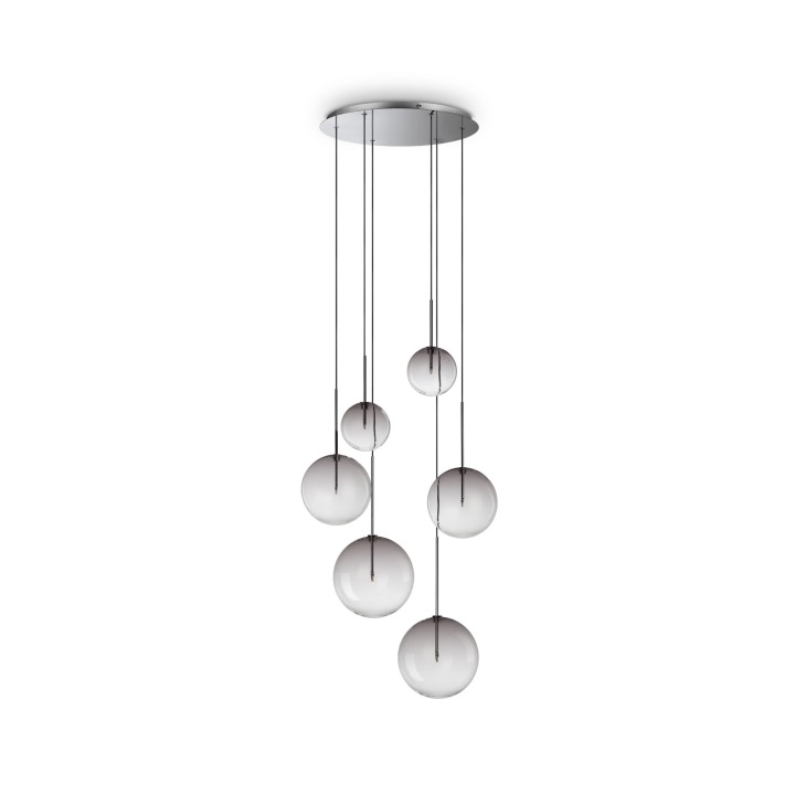 Equinoxe SP6 - Ideal Lux - lampa wisząca – kolor Dymny cieniowany (nr kat. 345413)