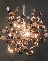 Argent 4 Round - Terzani - lampa wisząca – kolor Różowe złoto (sunset rose) (nr kat. 0N91SA8C8F)