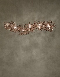 Argent 6 Linear - Terzani - lampa wisząca – kolor Różowe złoto (sunset rose) (nr kat. 0N89SA8C8F)