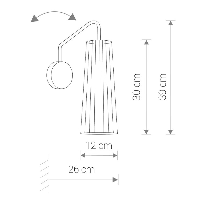 Lampa ścienna regulowana DOVER I - Nowodvorski – zdjęcie 3