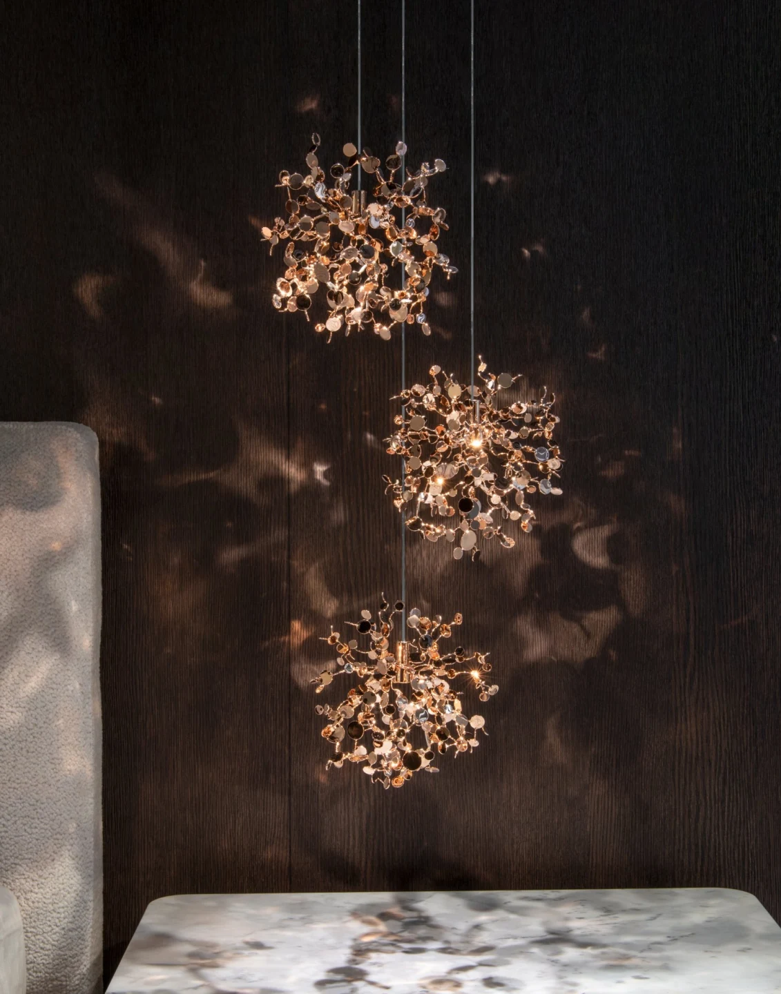 Argent Mon Bijou 3 - Terzani - lampa wisząca – kolor Różowe złoto (sunset rose) (nr kat. 0S03SE8A8FT)