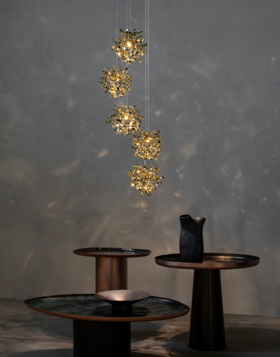 Argent Mon Bijou 5 - Terzani - lampa wisząca – kolor Złoty (nr kat. 0S05SE8P7FT)