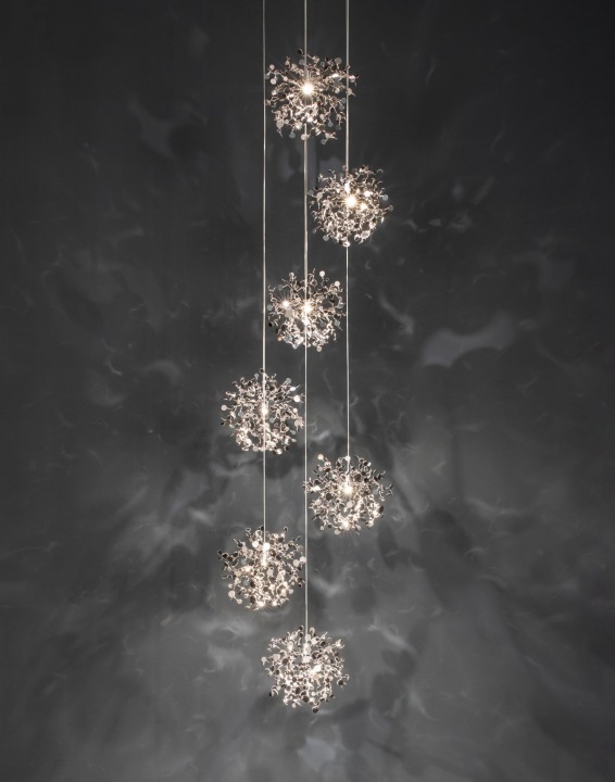 Argent Mon Bijou 7 - Terzani - lampa wisząca – kolor Stal nierdzewna (nr kat. 0S07SE8H9FT)