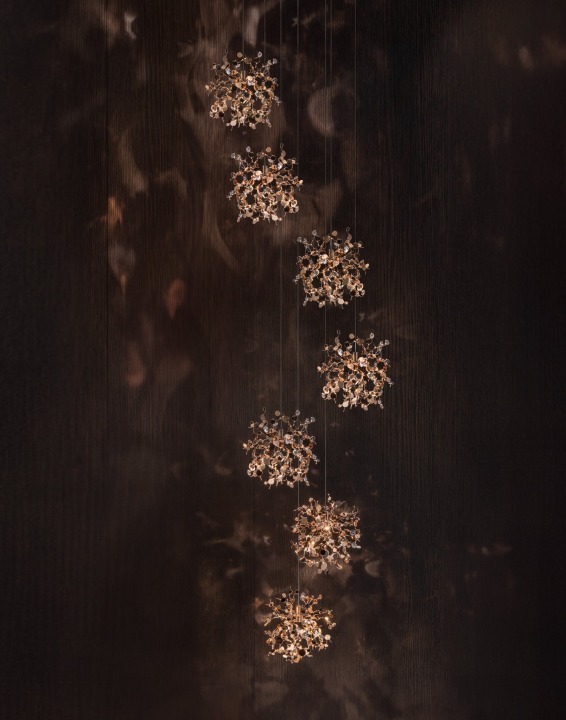 Argent Mon Bijou 7 - Terzani - lampa wisząca – kolor Różowe złoto (sunset rose) (nr kat. 0S07SE8A8FT)