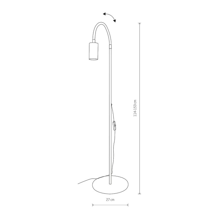 Lampa podłogowa regulowana EYE FLEX I - Nowodvorski – zdjęcie 3