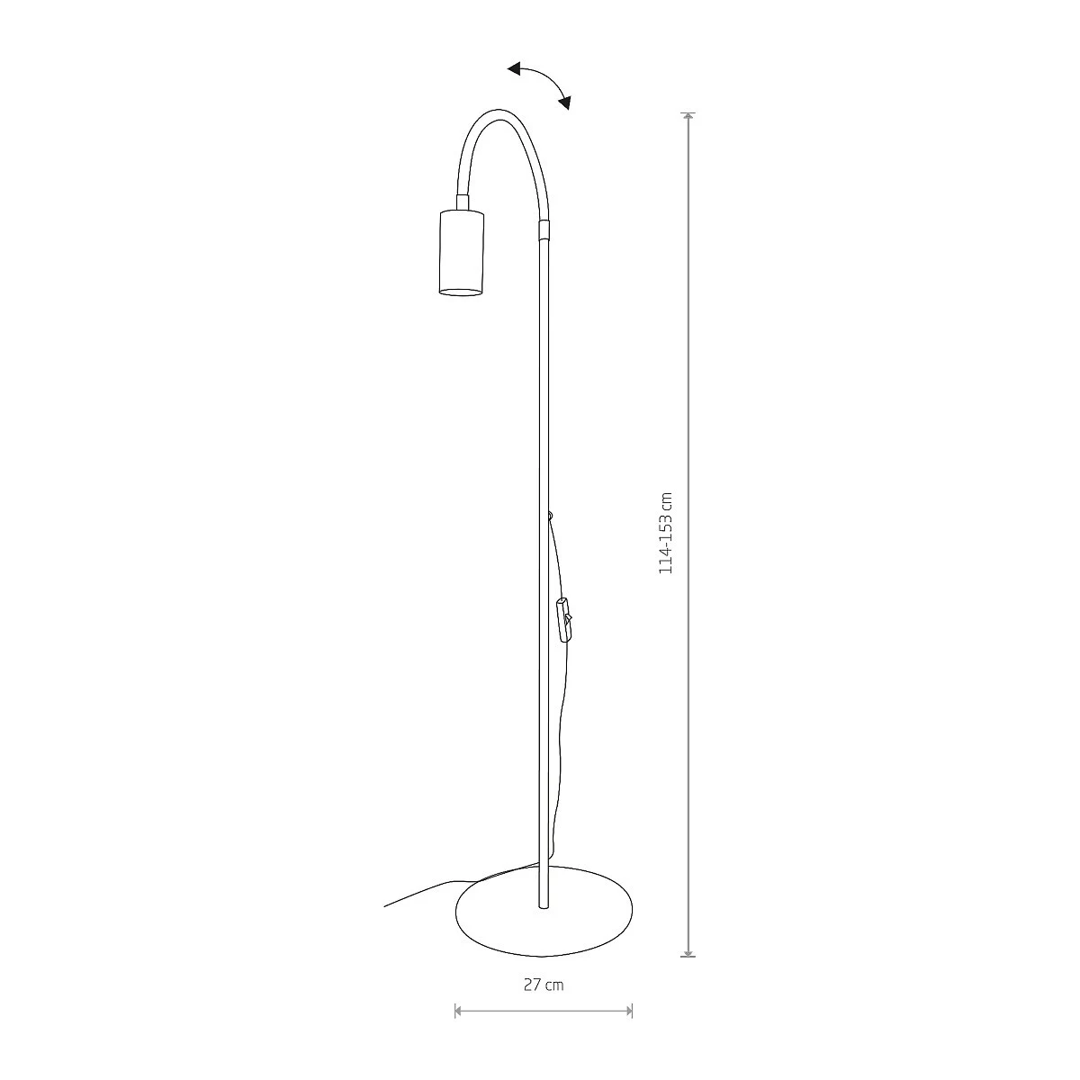 Lampa podłogowa regulowana EYE FLEX I - Nowodvorski – zdjęcie 3
