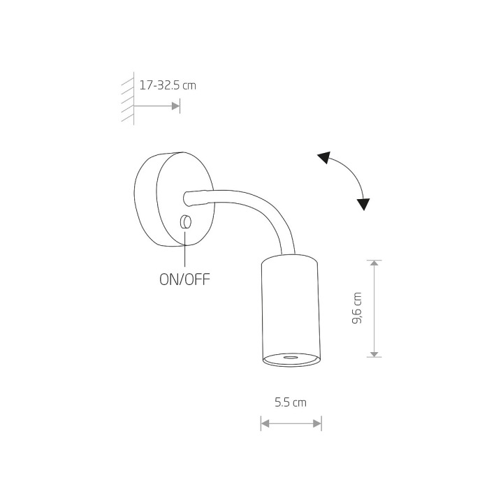 Lampa ścienna regulowana EYE FLEX S - Nowodvorski – zdjęcie 3