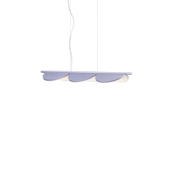 Almendra Linear Suspension 3 - Flos - lampa wisząca – kolor Liliowy metalizowany (nr kat. F0420042)