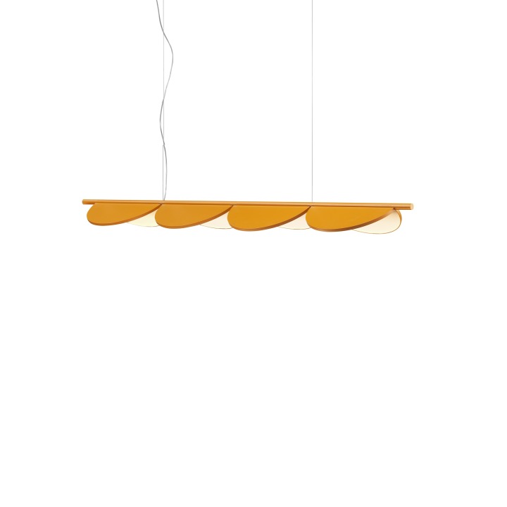 Almendra Linear Suspension 4 - Flos - lampa wisząca – kolor Ochra (nr kat. F0422027)