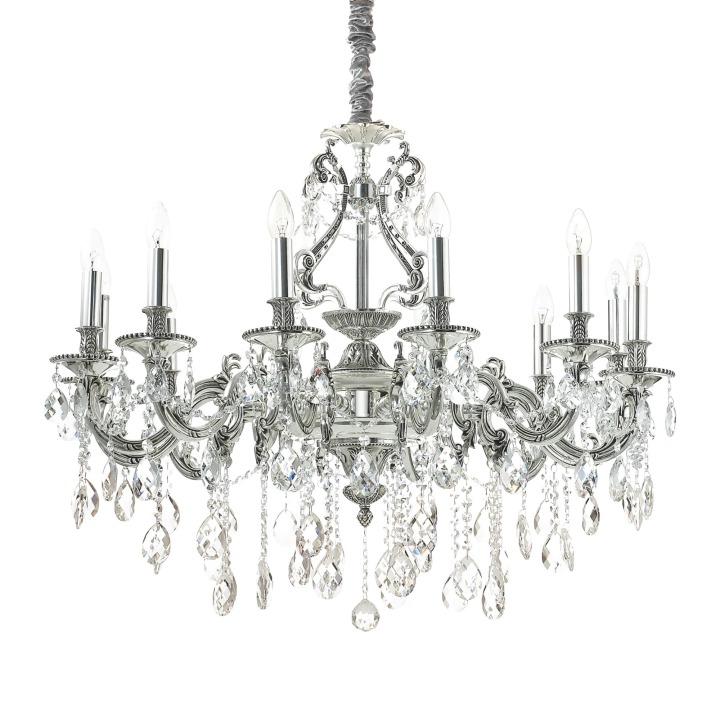 Gioconda SP12 - Ideal Lux - lampa wisząca – kolor Srebrny (nr kat. 164953)