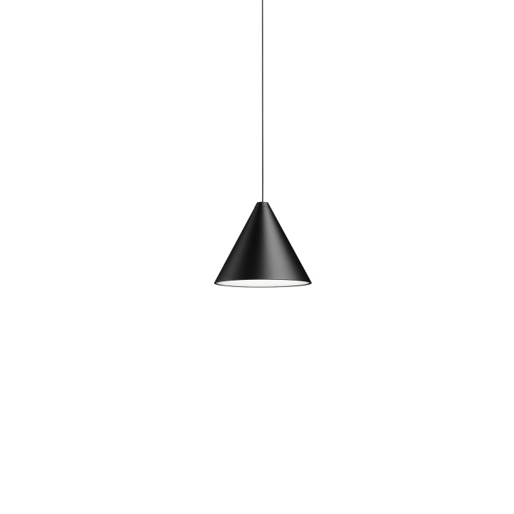 String Light - Cone head - 22mt cable - Flos - lampa wisząca – kolor Czarny (nr kat. F6497030)