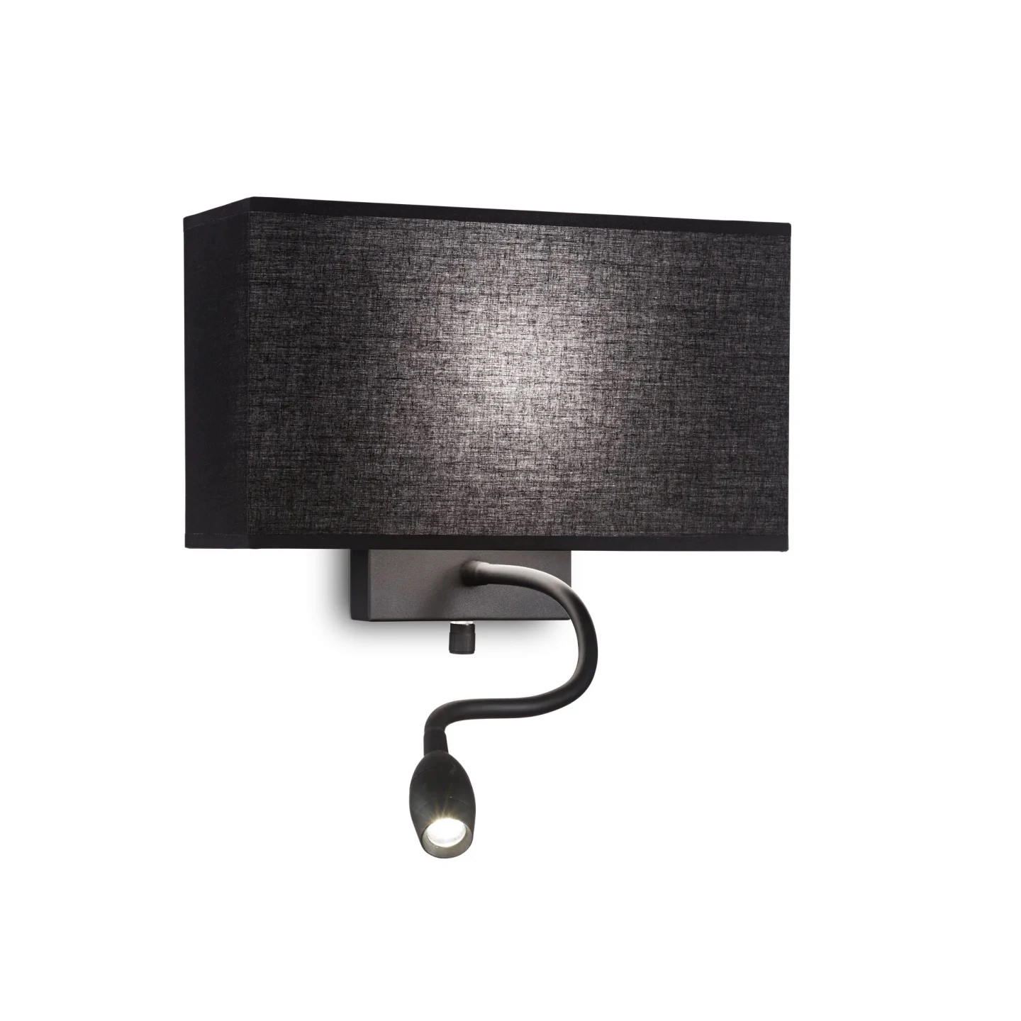Hotel AP2 Totale - Ideal Lux - kinkiet – kolor Czarny (total black) (nr kat. 215709)