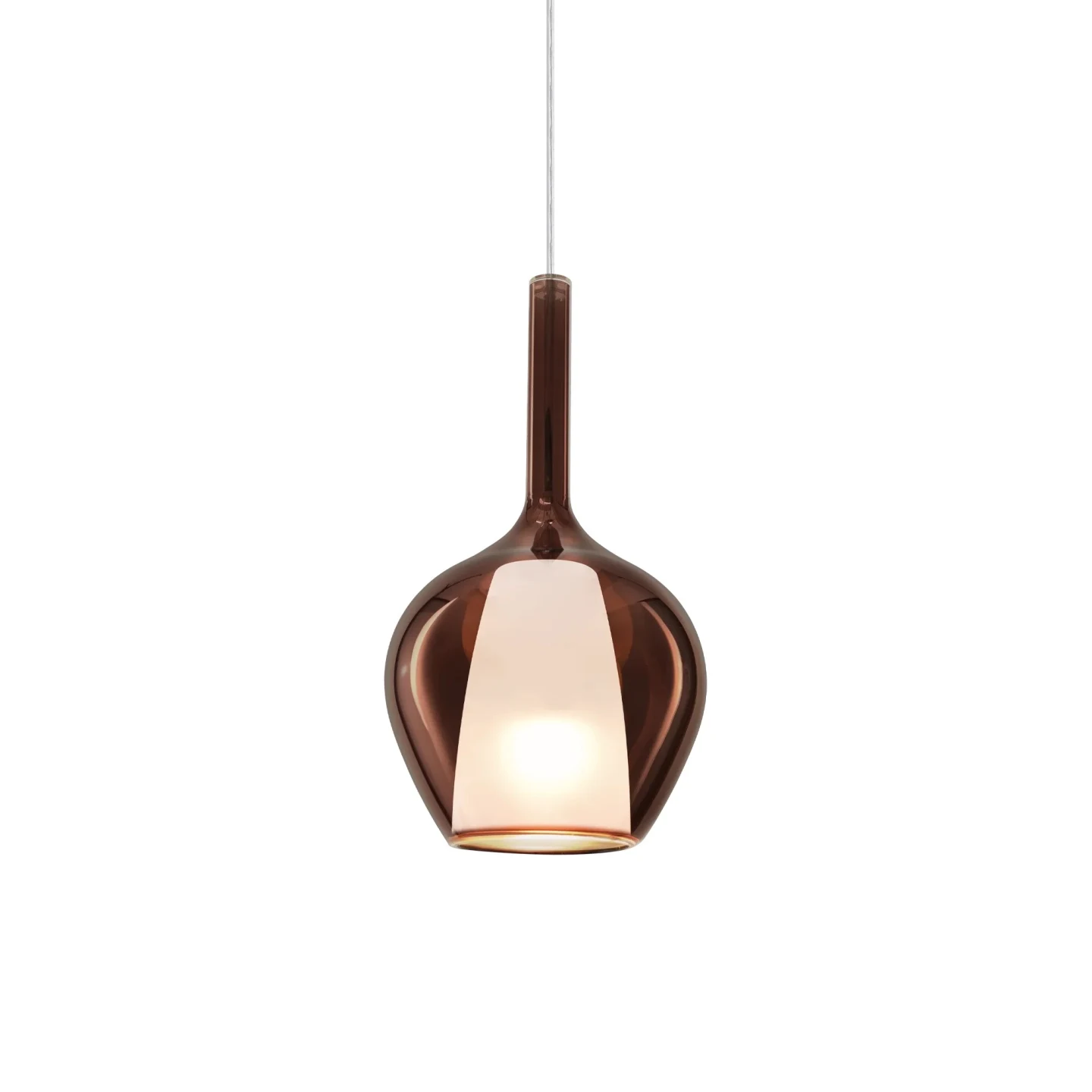 Kalique SP1-1 D18 - Ideal Lux - lampa wisząca – kolor Miedź (nr kat. 359915)