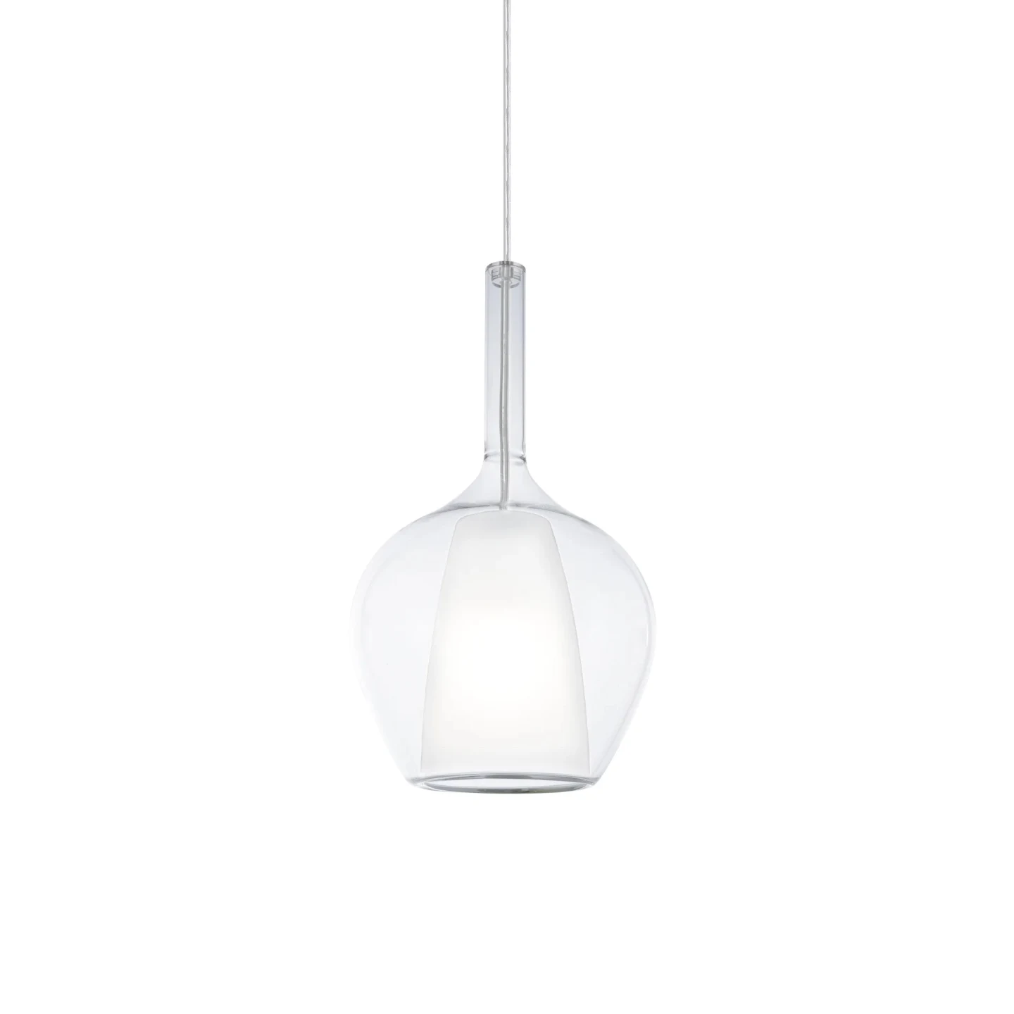 Kalique SP1-1 D18 - Ideal Lux - lampa wisząca – kolor Przezroczysty (nr kat. 359939)