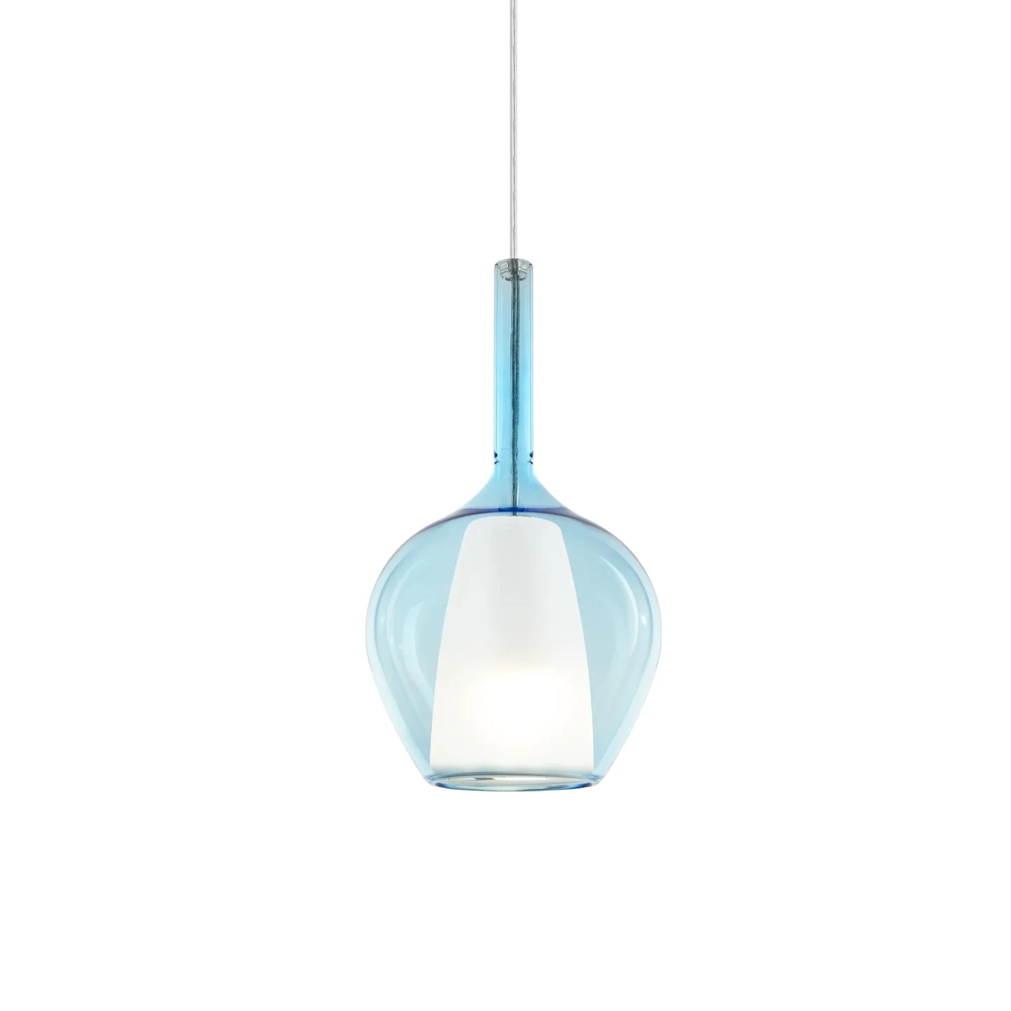 Kalique SP1-1 D18 - Ideal Lux - lampa wisząca – kolor Błękitny (nr kat. 359960)