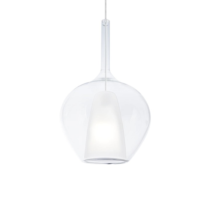 Kalique SP1-1 D28 - Ideal Lux - lampa wisząca – kolor Przezroczysty (nr kat. 359571)