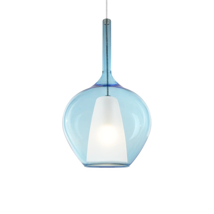 Kalique SP1-1 D28 - Ideal Lux - lampa wisząca – kolor Błękitny (nr kat. 359588)