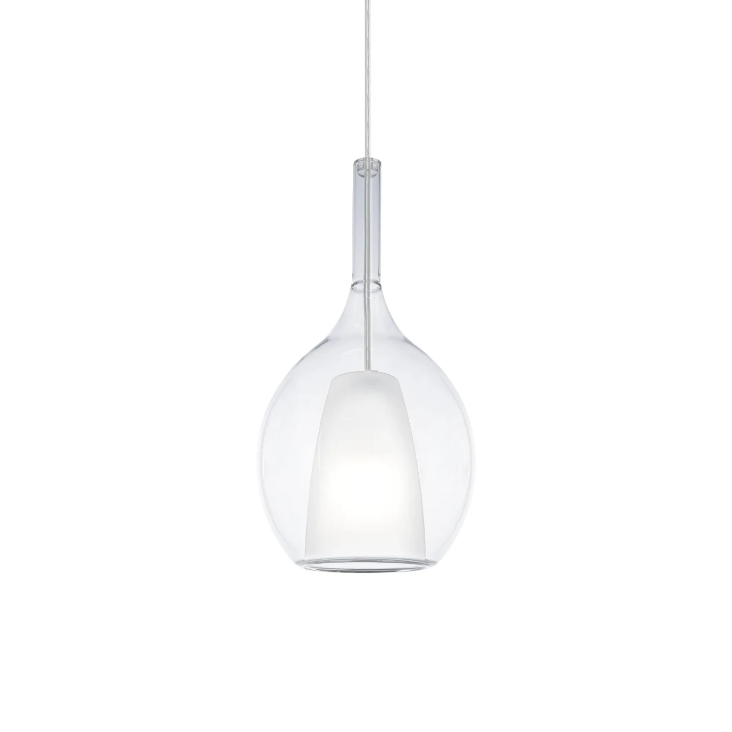 Kalique SP1-2 D18 - Ideal Lux - lampa wisząca – kolor Przezroczysty (nr kat. 360034)