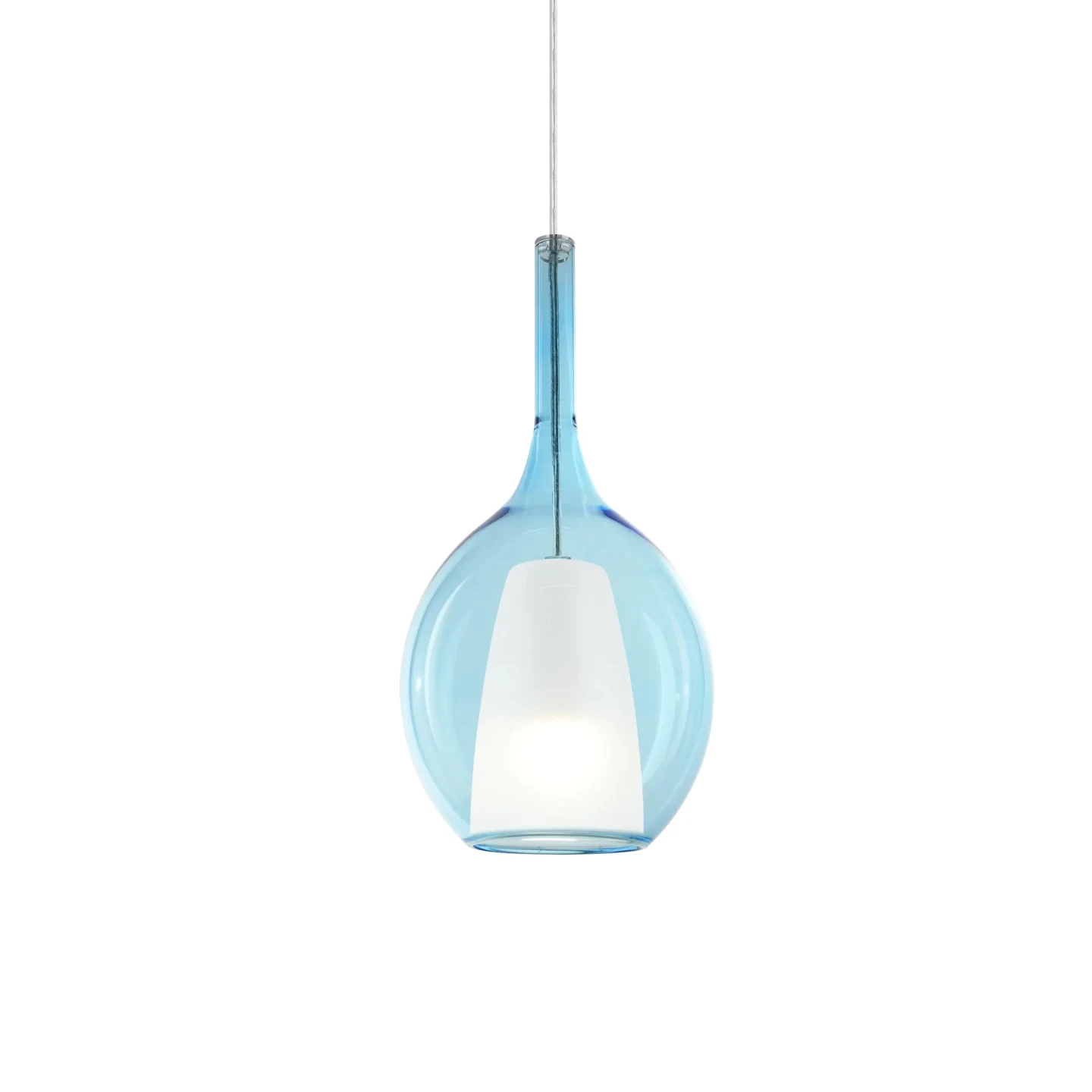 Kalique SP1-2 D18 - Ideal Lux - lampa wisząca – kolor Błękitny (nr kat. 360041)