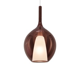 Kalique SP1-2 D28 - Ideal Lux - lampa wisząca – kolor Miedź (nr kat. 359663)