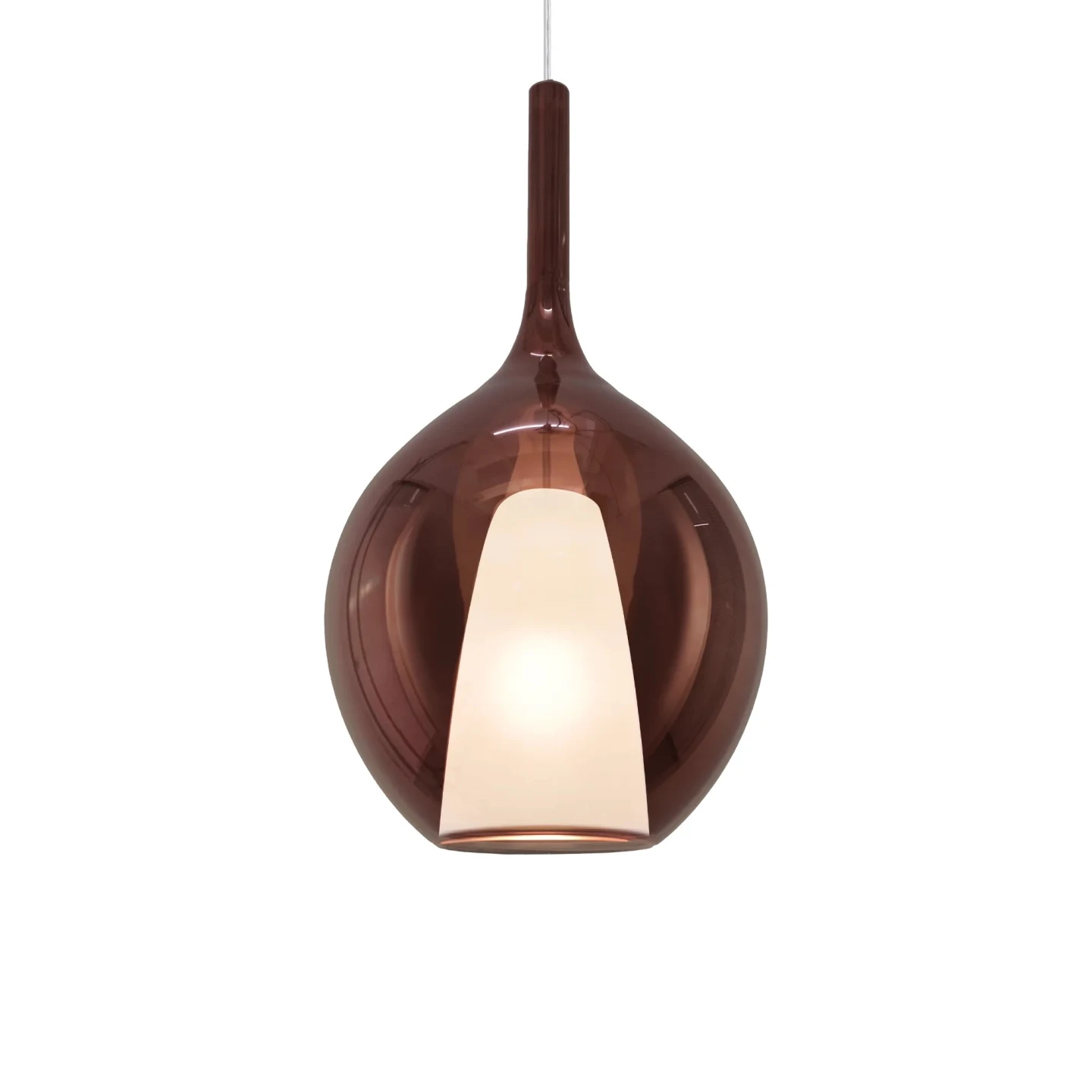 Kalique SP1-2 D28 - Ideal Lux - lampa wisząca – kolor Miedź (nr kat. 359663)