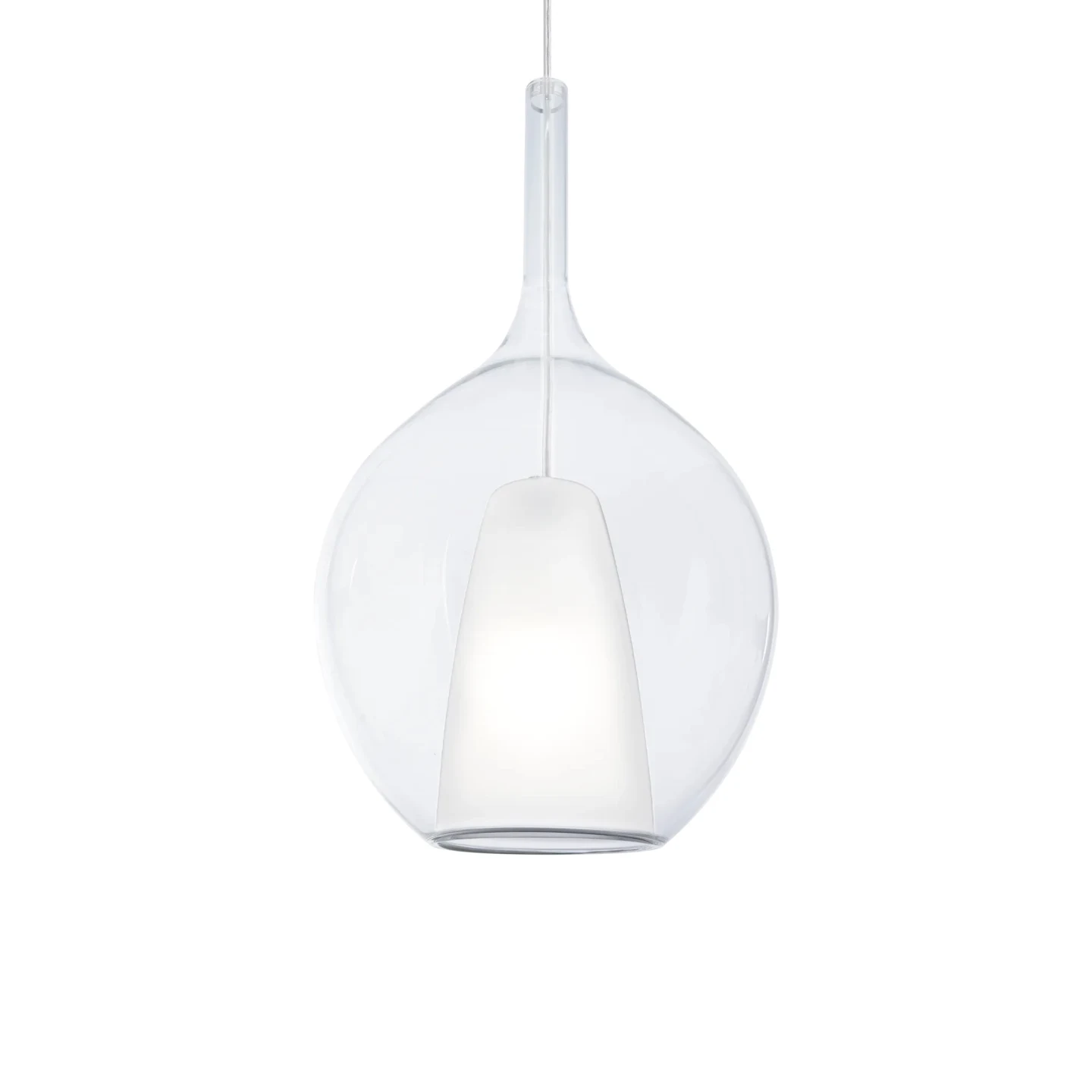 Kalique SP1-2 D28 - Ideal Lux - lampa wisząca – kolor Przezroczysty (nr kat. 359670)