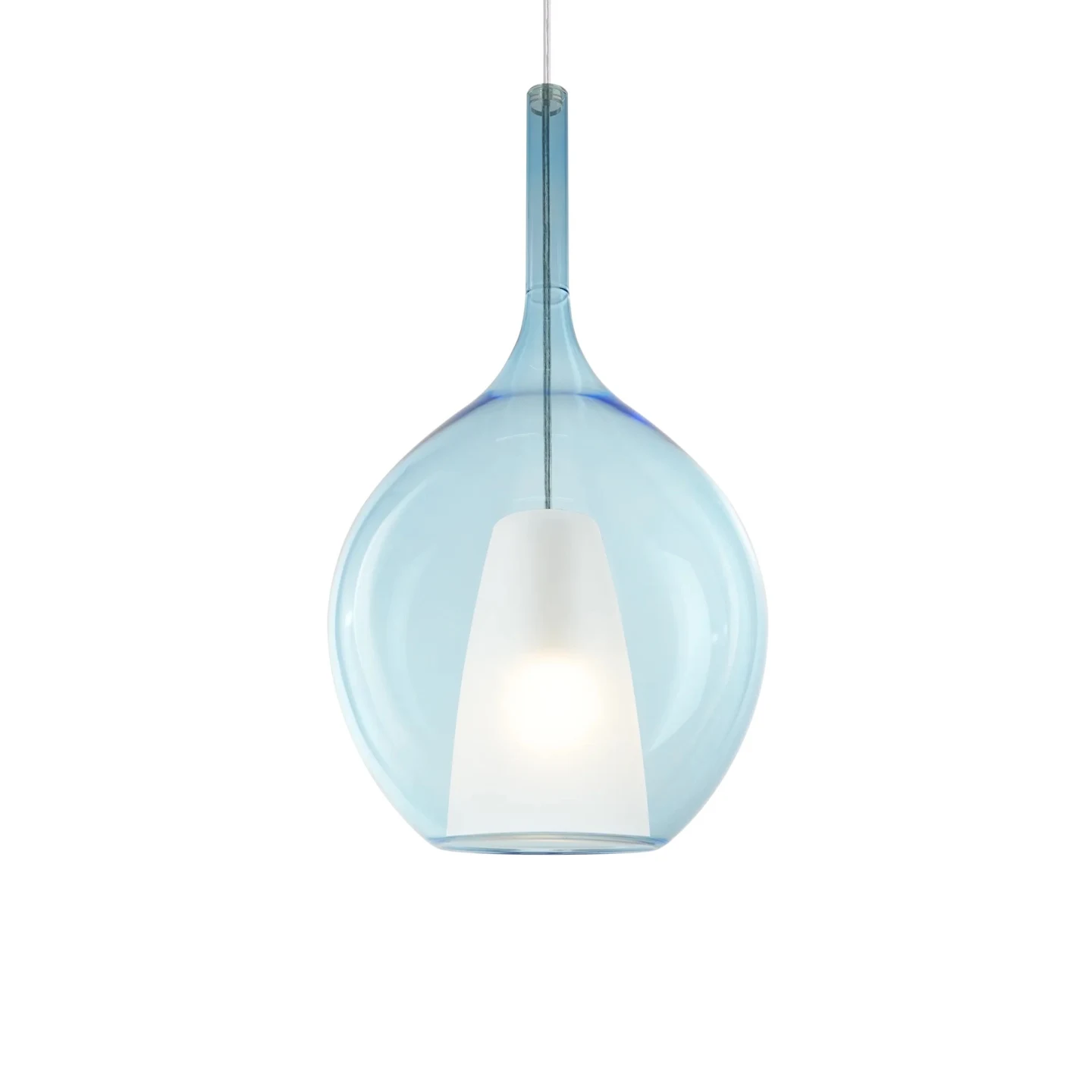 Kalique SP1-2 D28 - Ideal Lux - lampa wisząca – kolor Błękitny (nr kat. 359694)