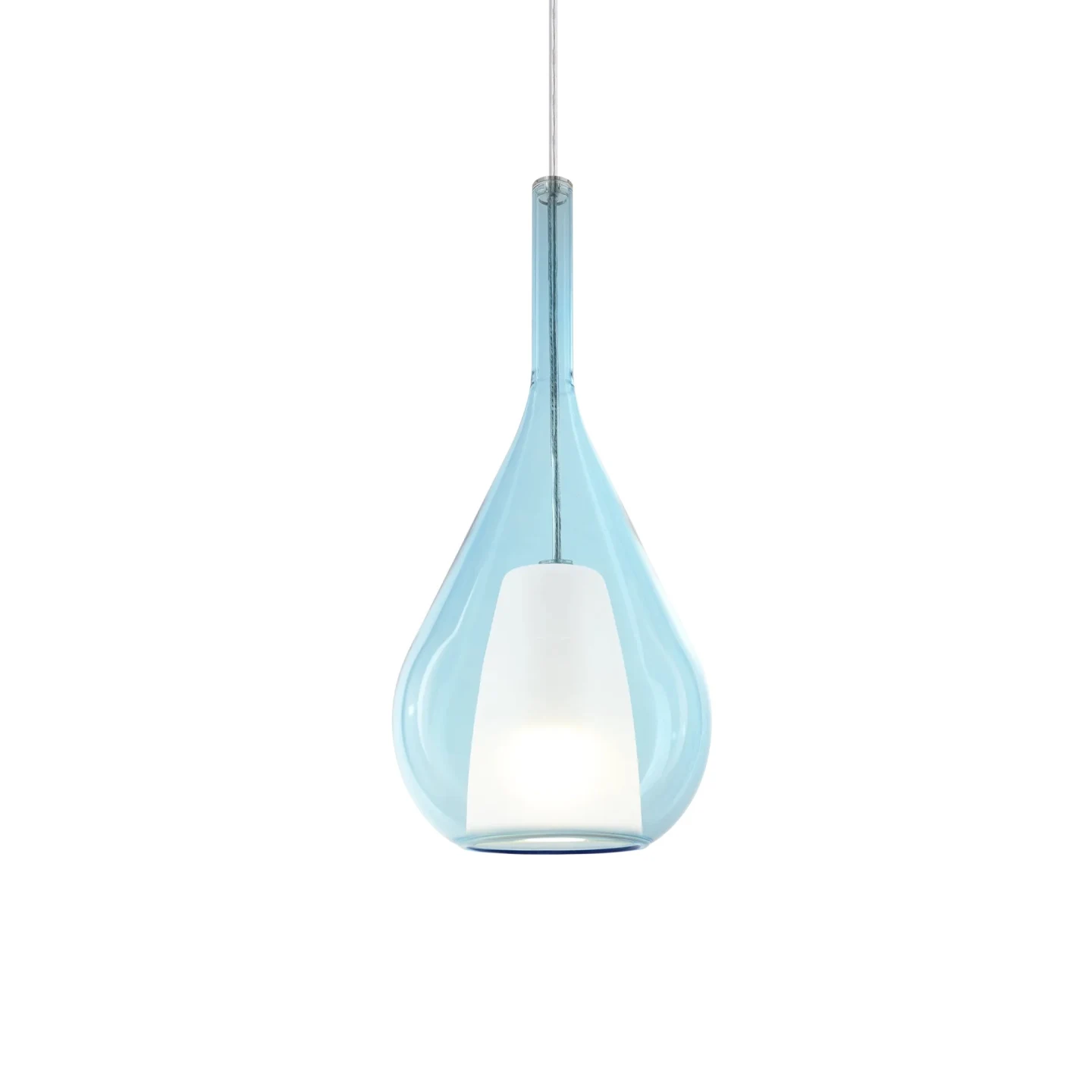 Kalique SP1-3 D18 - Ideal Lux - lampa wisząca – kolor Błękitny (nr kat. 360089)