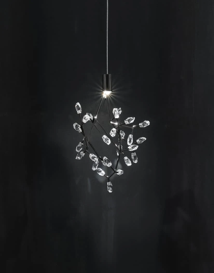 Core - Terzani - lampa wisząca – kolor Czarny nikiel (nr kat. 0P22SE9A9F)