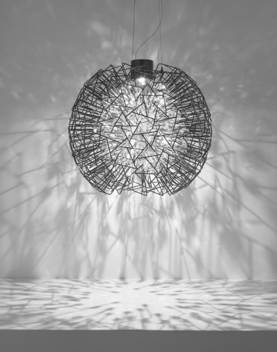 Core Sphere - Terzani - lampa wisząca – kolor Czarny nikiel (nr kat. 0P20SE9A9F)