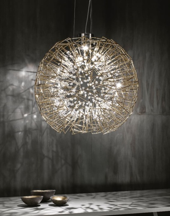 Core Sphere - Terzani - lampa wisząca – kolor Pozłacany (nr kat. 0P20SL6A9F)