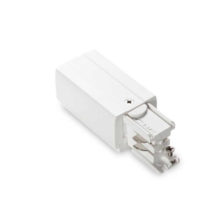 Link 3-PHASE T.less Main Conn End Left On-off - Ideal Lux - akcesoria techniczne – kolor Biały (nr kat. 169583)