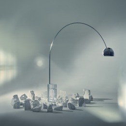 Arco K - Flos - lampa podłogowa – kolor Kryształowy (nr kat. F0304000)