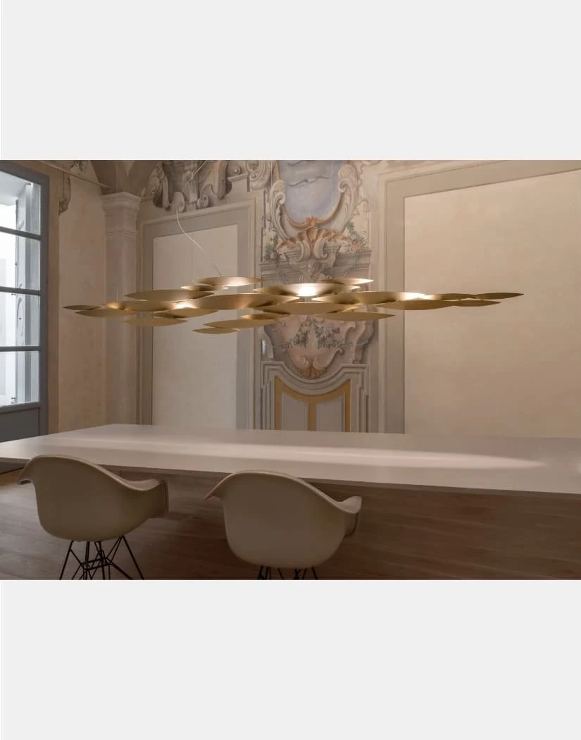 I Lucci Argentati Linear L (220 cm) - Terzani - żyrandol liniowy – zdjęcie 3