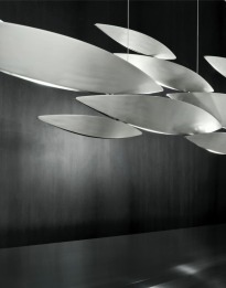 I Lucci Argentati Linear M (180 cm) - Terzani - żyrandol liniowy – kolor Nikiel szczotkowany (nr kat. 0N83SH4C8FL)