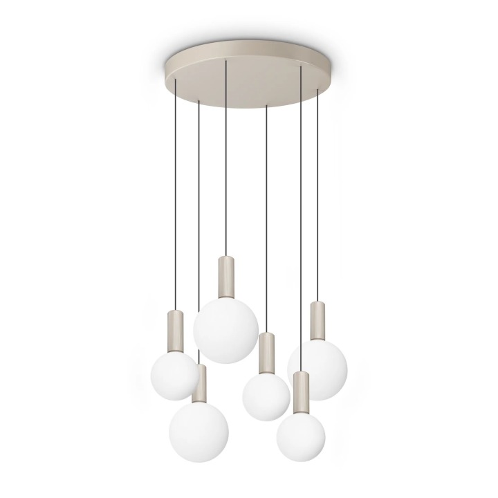 Odeon SP6 Round - Ideal Lux - lampa wisząca