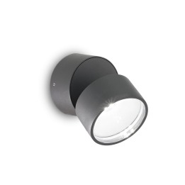 Omega AP Round 3000K - Ideal Lux - kinkiet zewnętrzny – kolor Antracyt (nr kat. 285450)