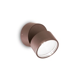 Omega AP Round 4000K - Ideal Lux - kinkiet zewnętrzny – kolor Kawowy (coffee) (nr kat. 285498)