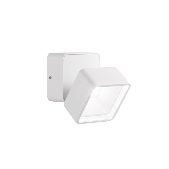 Omega AP Square 4000K - Ideal Lux - kinkiet zewnętrzny – kolor Biały (nr kat. 285528)