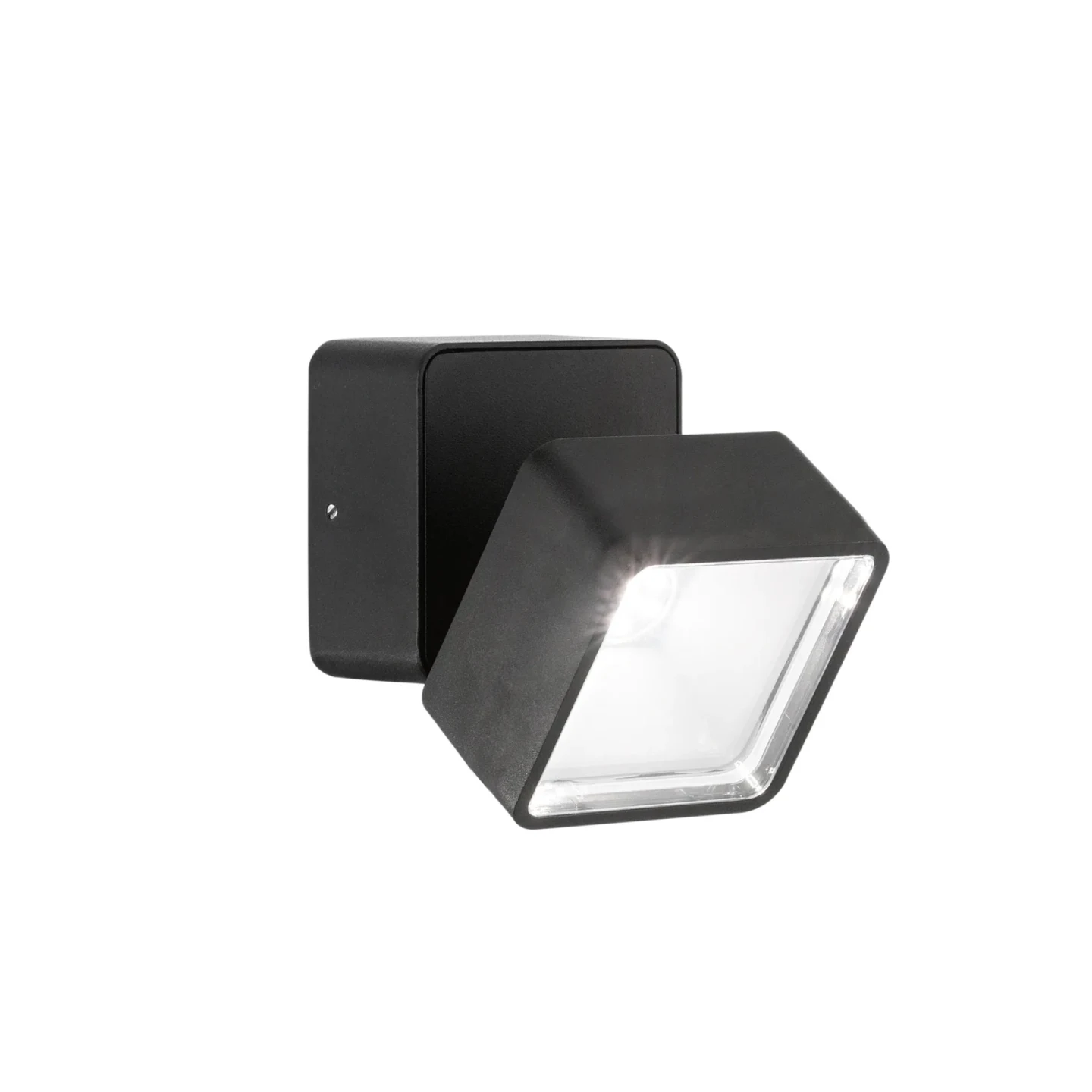 Omega AP Square 4000K - Ideal Lux - kinkiet zewnętrzny – kolor Czarny (nr kat. 285535)