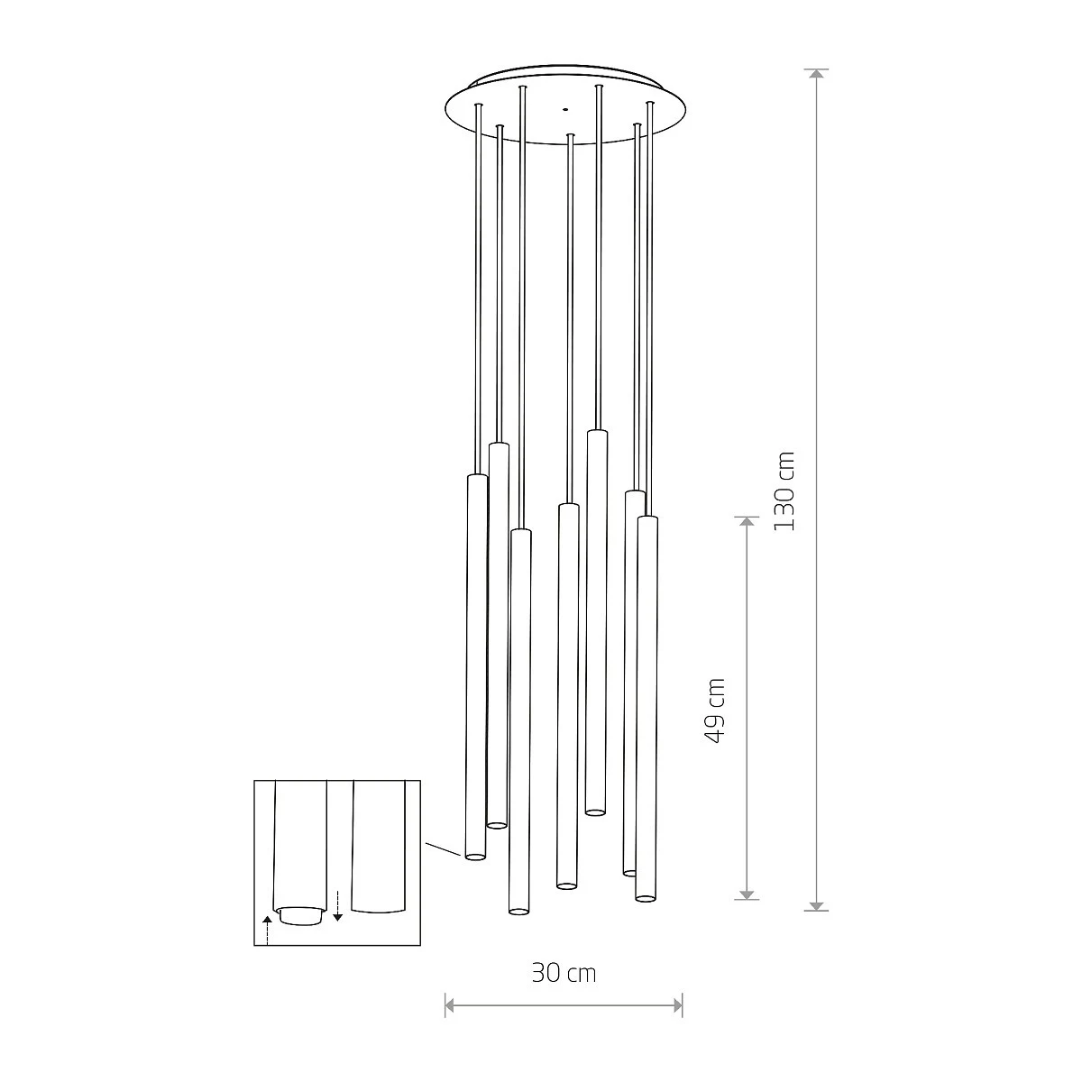 Lampa wisząca LASER VII - Nowodvorski – zdjęcie 3
