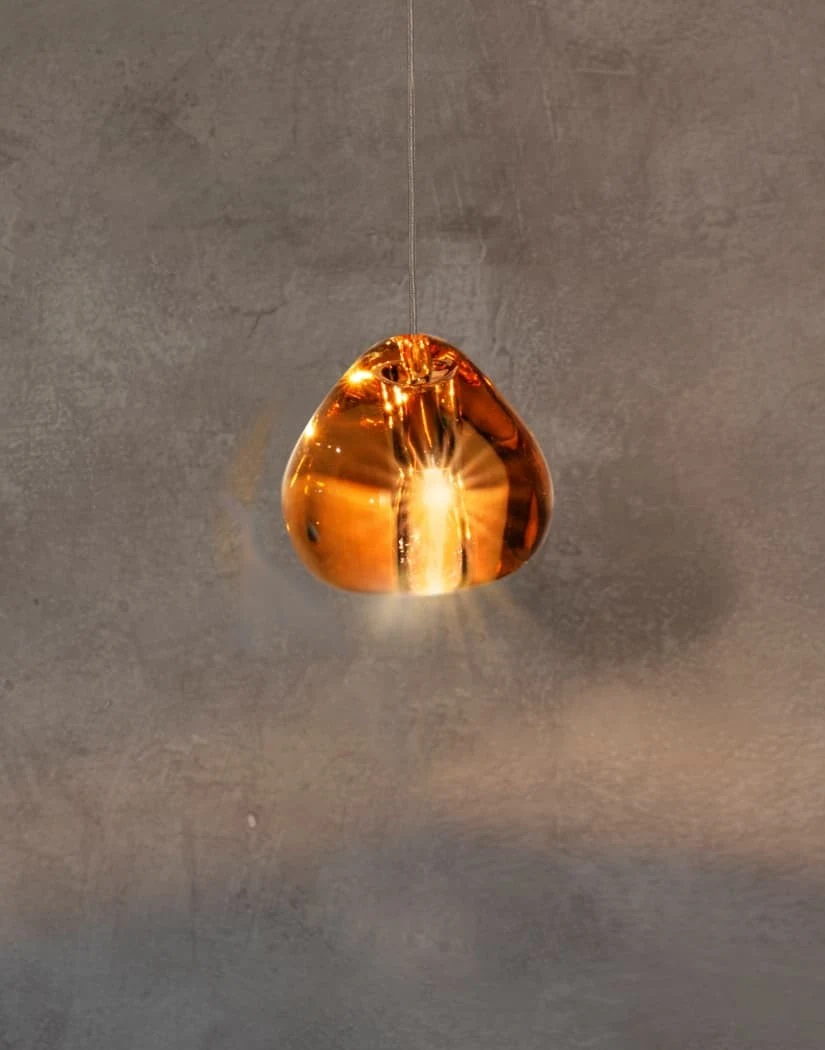 Mizu 26 Round - Terzani - lampa wisząca – kolor Koniakowy (nr kat. 0R26SE8H4FT)