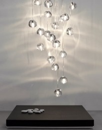 Mizu 26 Square - Terzani - lampa wisząca – kolor Przezroczysty (nr kat. 0R26SE8A9FQ)