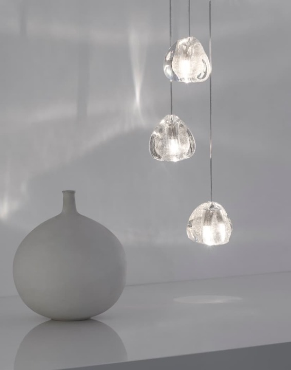 Mizu 3 - Terzani - lampa wisząca – kolor Srebrny pył (nr kat. 0R03SE8F4F)