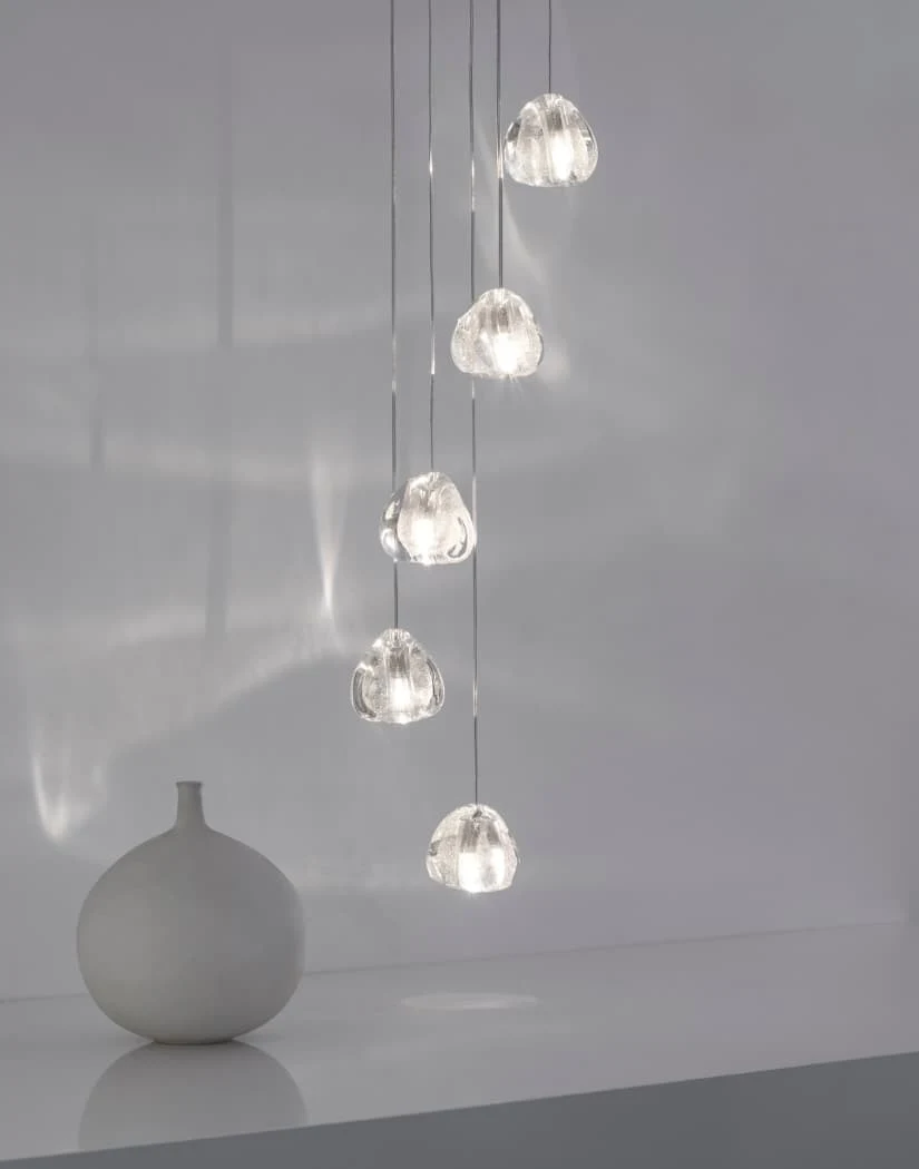 Mizu 5 - Terzani - lampa wisząca – kolor Srebrny pył (nr kat. 0R05SE8F4F)