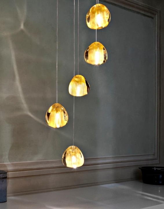 Mizu 5 - Terzani - lampa wisząca – kolor Złoty płatek (nr kat. 0R05SE8A4F)