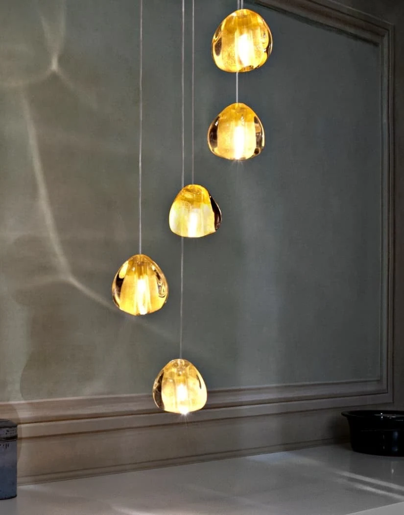 Mizu 5 - Terzani - lampa wisząca – kolor Złoty płatek (nr kat. 0R05SE8A4F)