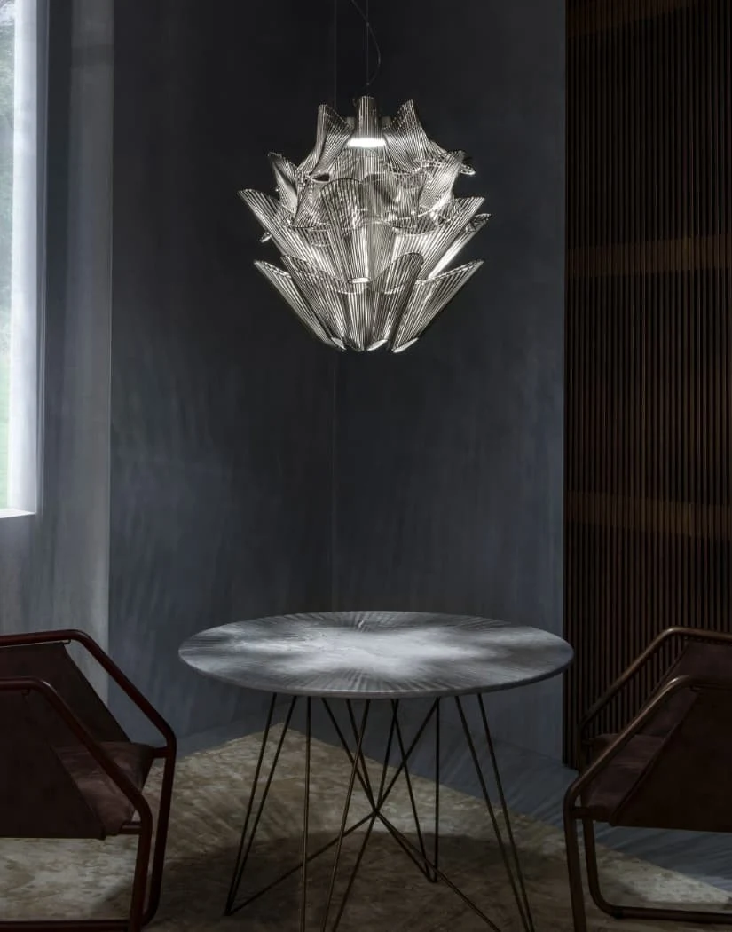 Moiré - Terzani - lampa wisząca – kolor Niklowany (nr kat. 0M10SE7C8F)